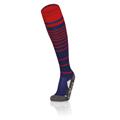 Target Socks NAV/RED XL Stripete høye fotballsokker - Unisex