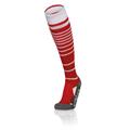 Target Socks RED/WHT XL Stripete høye fotballsokker - Unisex