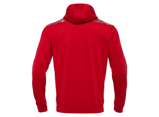 Ishtar Hoody 1/4 Zip Top RØD/HVIT M Treningsgenser med hette - Unisex 