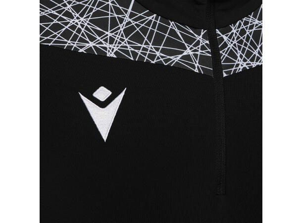 Tiber 1/4 Zip Top BLK/WHT M Stilren treningsgenser - Unisex 