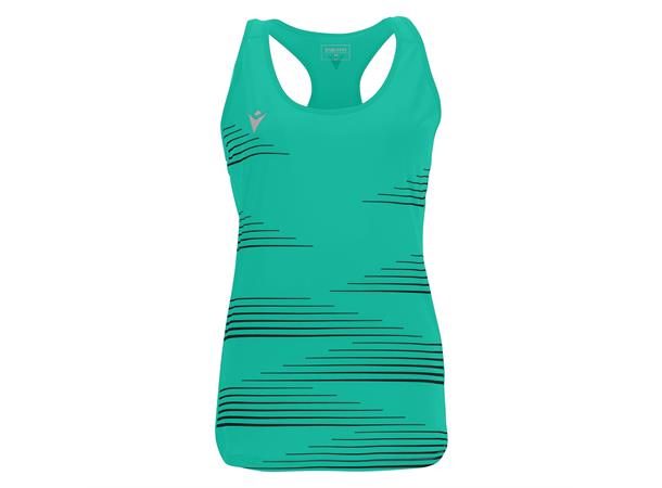 Dolly Singlet TRQ/BLK XS Løpesinglet for dame 