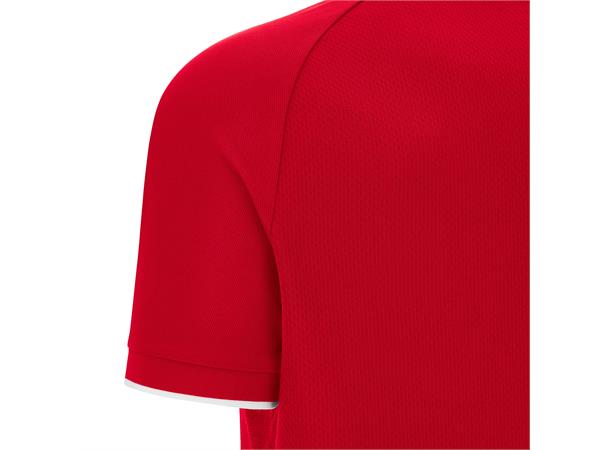 Aulos Polo RED/WHT 3XL Teknisk poloskjorte - Unisex 