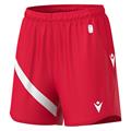 BANSHEE ECO shorts W RED/WHT L Teknisk kamp og treningsshorts - Dame